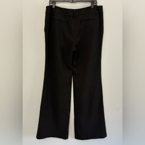 ANN TAYLOR LOFT Marisa Mid-Rise Black Wide Leg Trousers Size 10 - Picture 11 of 11
